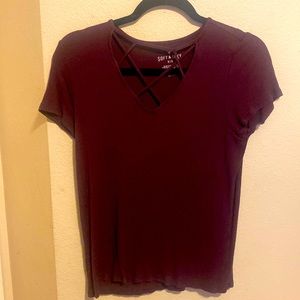 V-neck shirt
